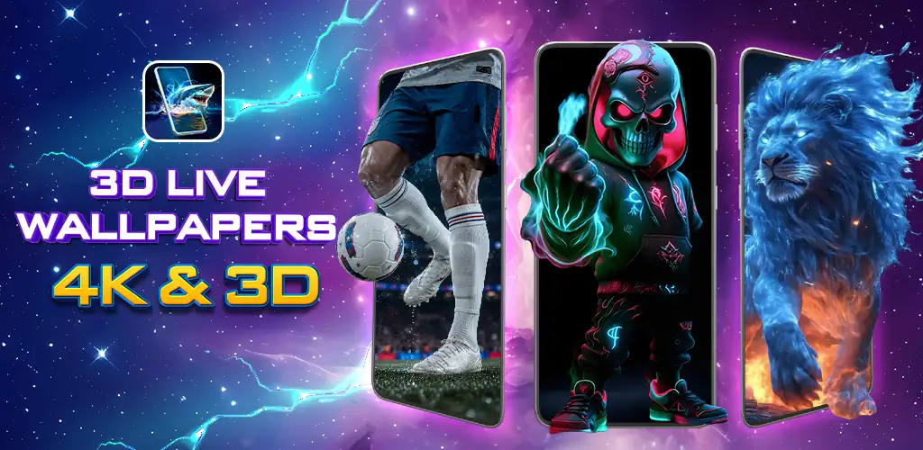 3D Live Wallpapers - HD & 4K приложение обложка для Android