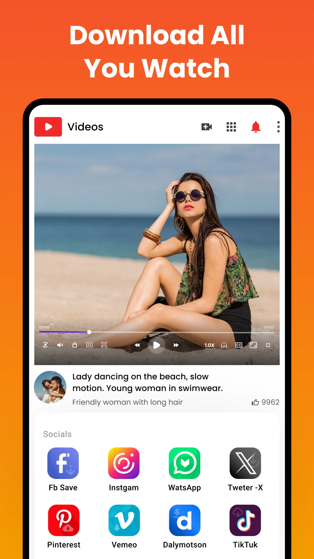 All video downloader and saver скриншот 2