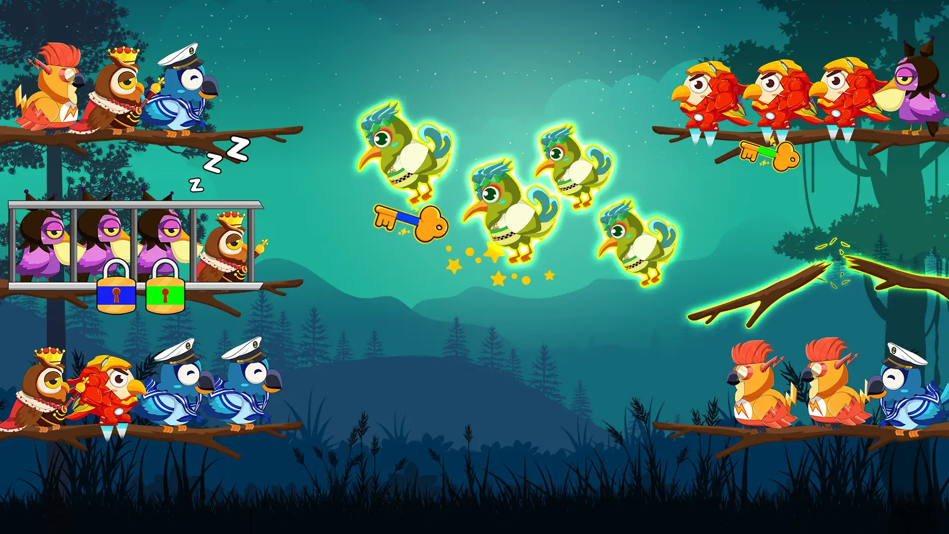لقطة شاشة 8 لـ Bird Sort 2: Color Puzzle