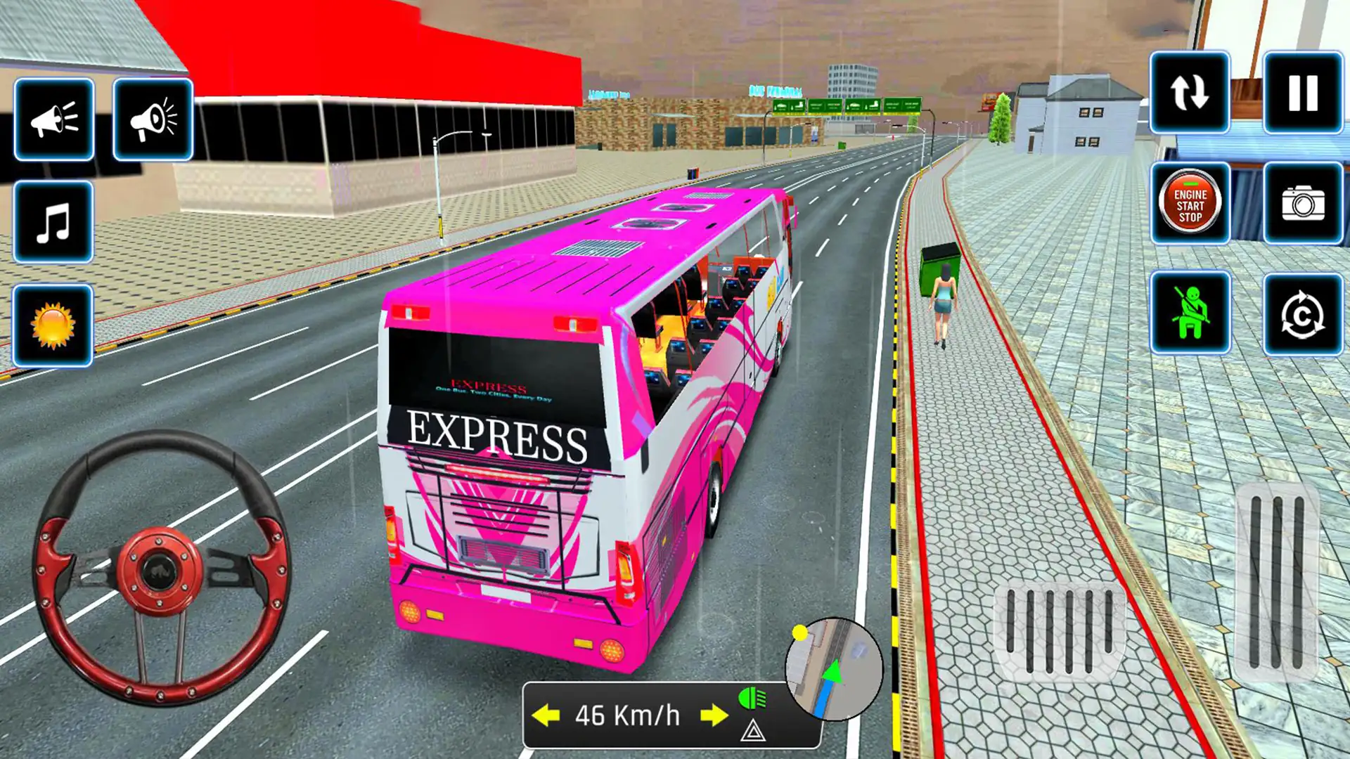 Bus Games Real Bus Driving 3D ekran görüntüsü 6