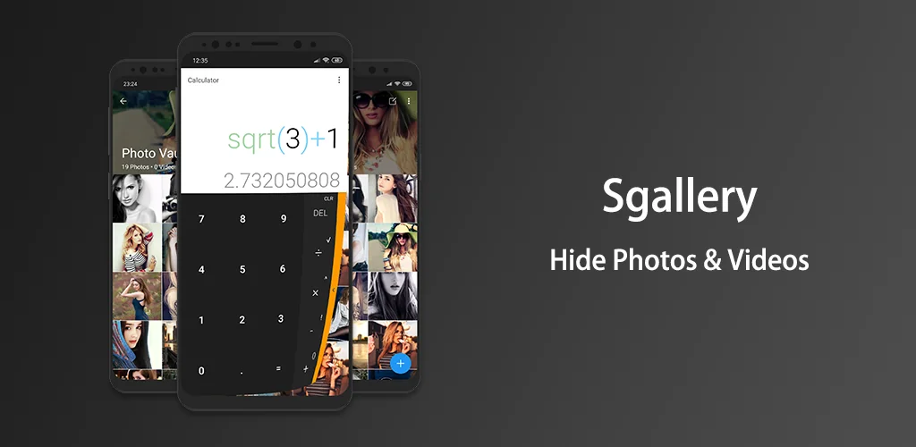 Calculator - photo vault приложение обложка для Android