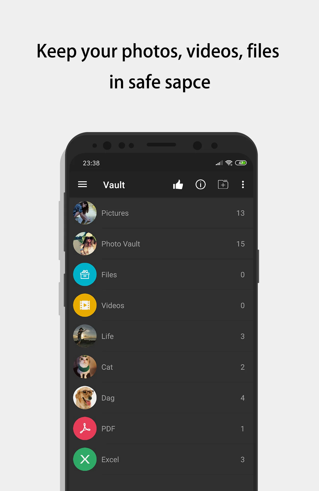 Calculator - photo vault скриншот 2