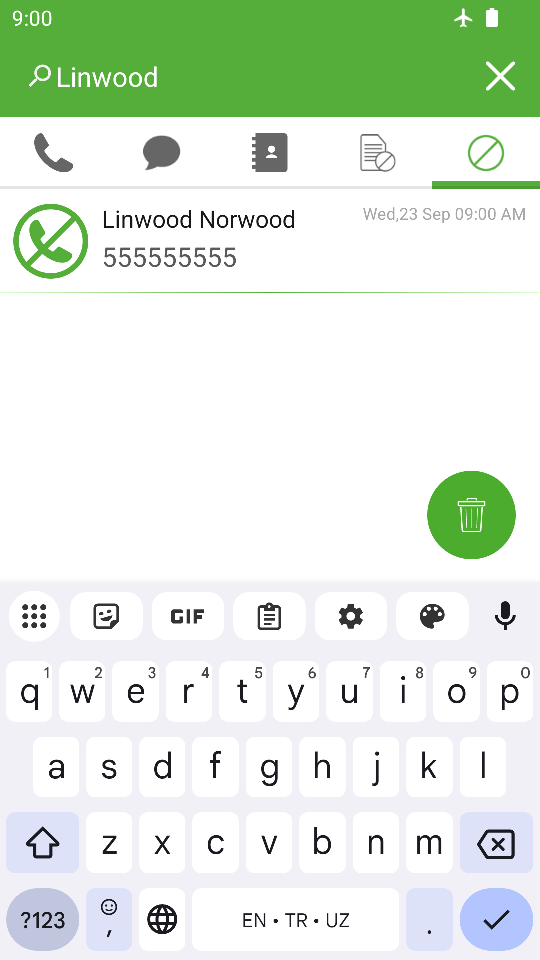 Captura de tela de Bloquear chamadas e textos 7