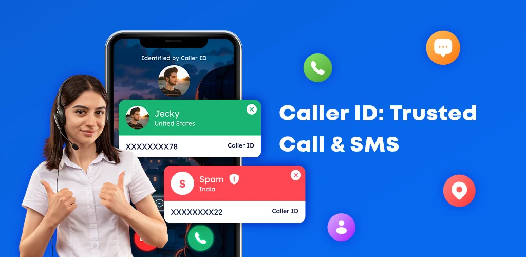 Caller ID: Trusted Call & SMS अनुप्रयोग Android के लिए कवर आर्ट