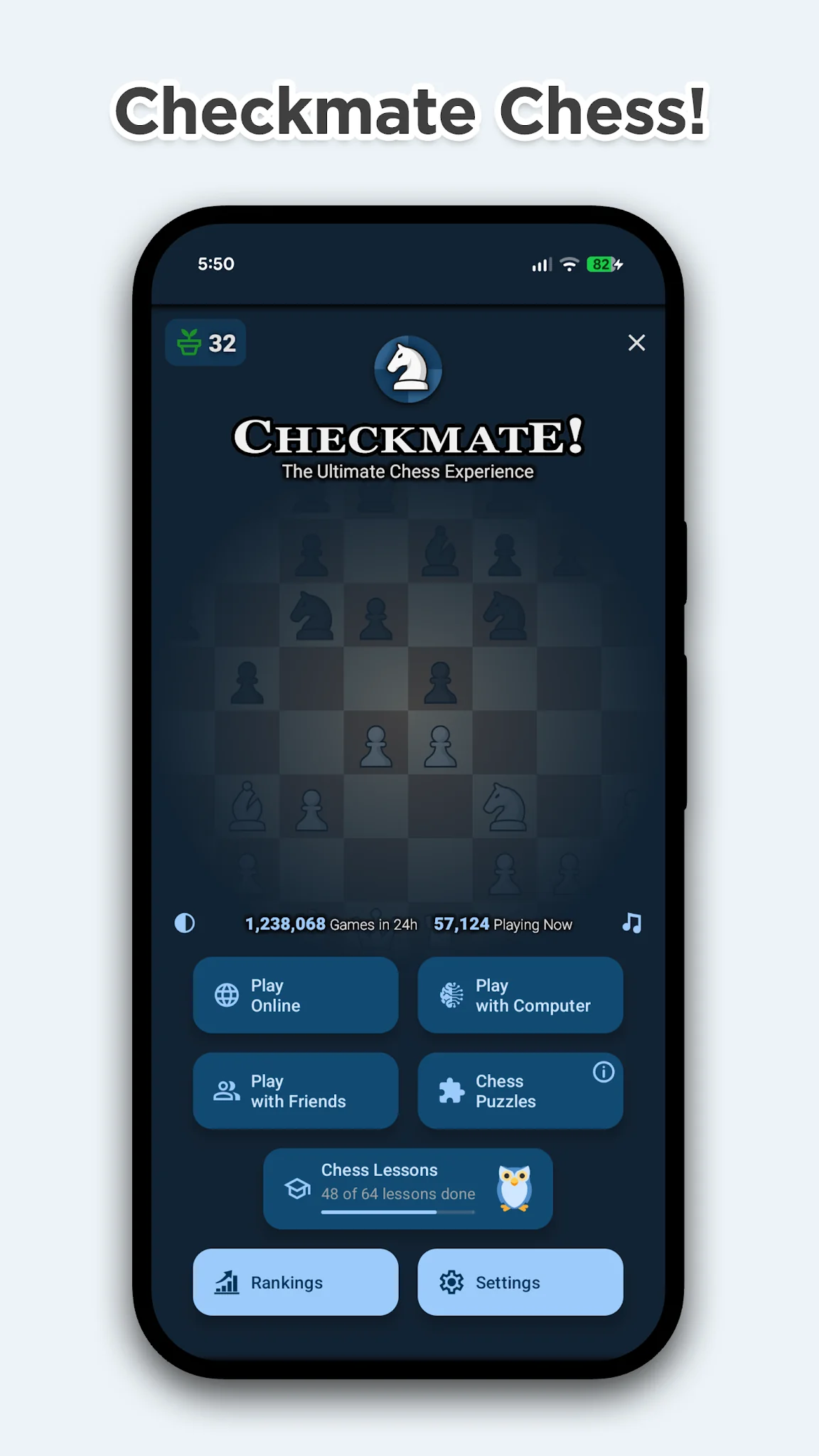 Chess Online & Offline ekran görüntüsü 1