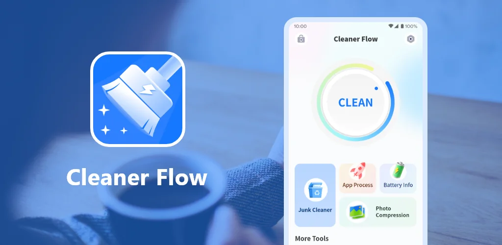 Cleaner Flow अनुप्रयोग Android के लिए कवर आर्ट
