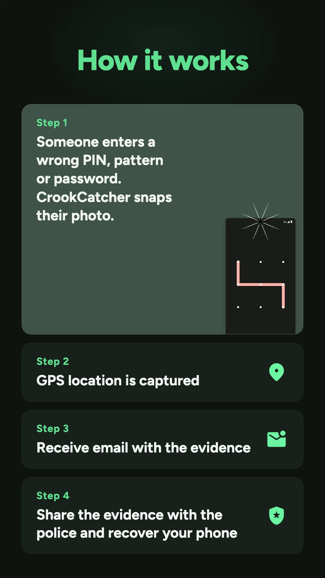 CrookCatcher: Антивор скриншот 3