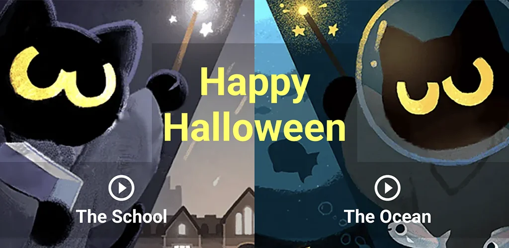 Doodle Halloween игра обложка для Android