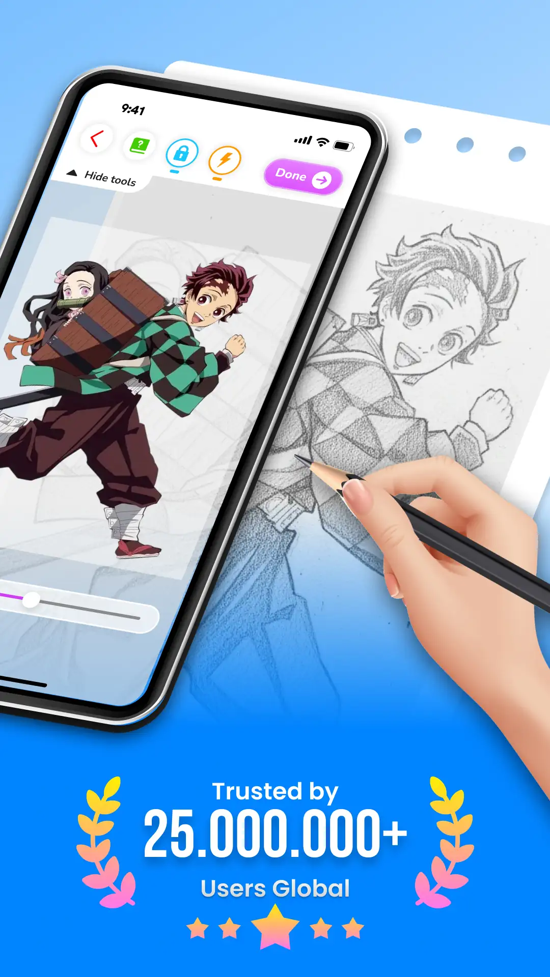 Draw Cartoon - AR Sketch App скриншот 1