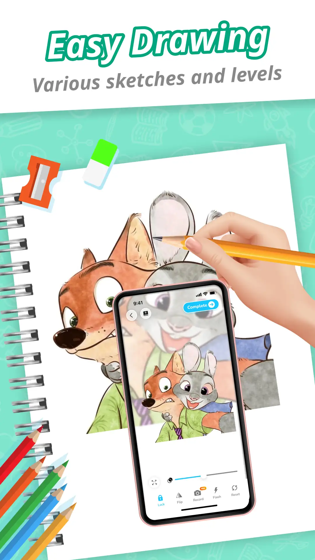 Draw Cartoon - AR Sketch App скриншот 3