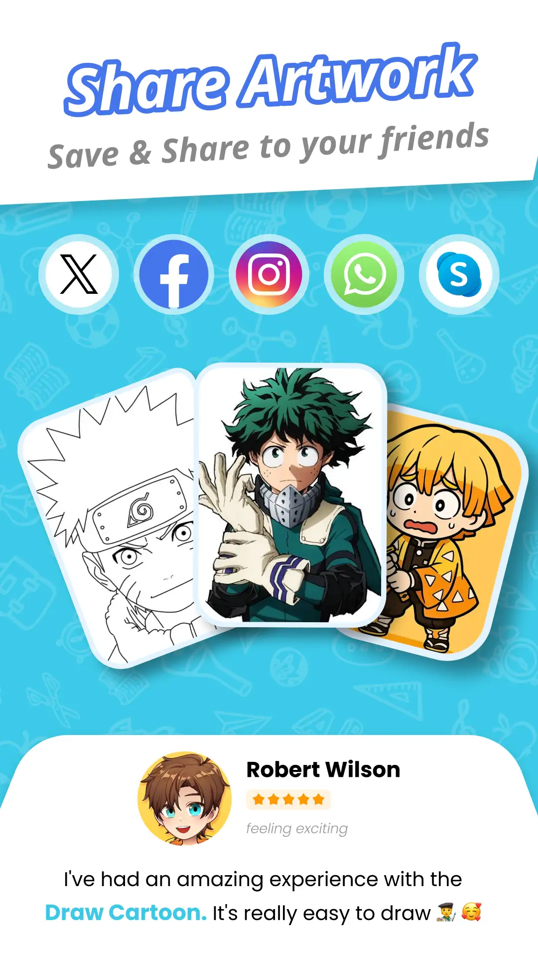 Draw Cartoon - AR Sketch App скриншот 6