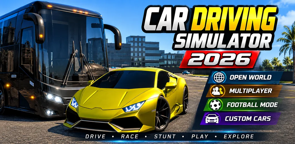DreamDrive: Car Driving Game لعبة غلاف فني للأندرويد