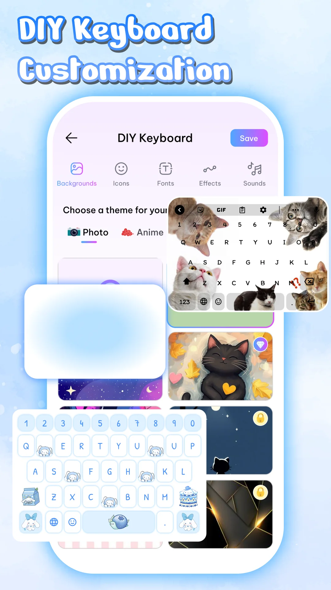 Captura de pantalla 1 de Emoji Font Keyboard & Themes