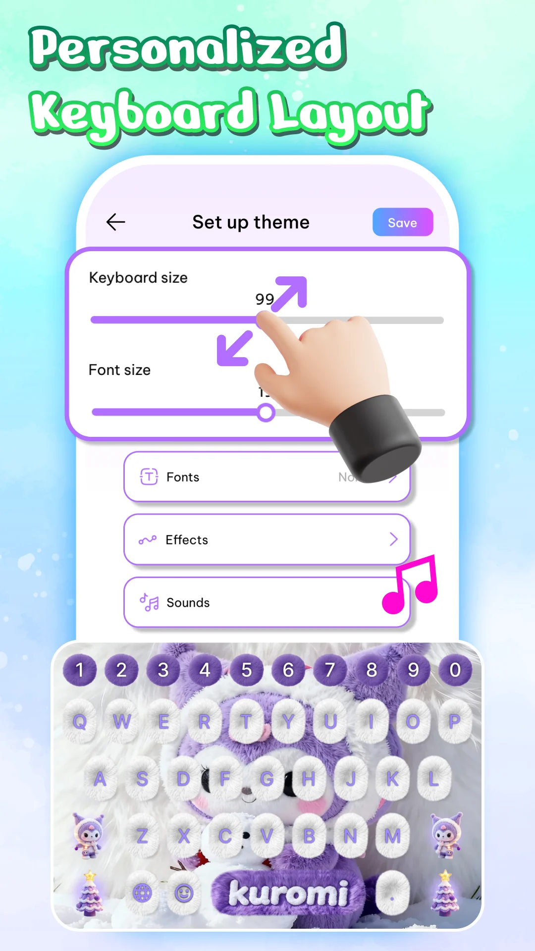 Captura de pantalla 6 de Emoji Font Keyboard & Themes