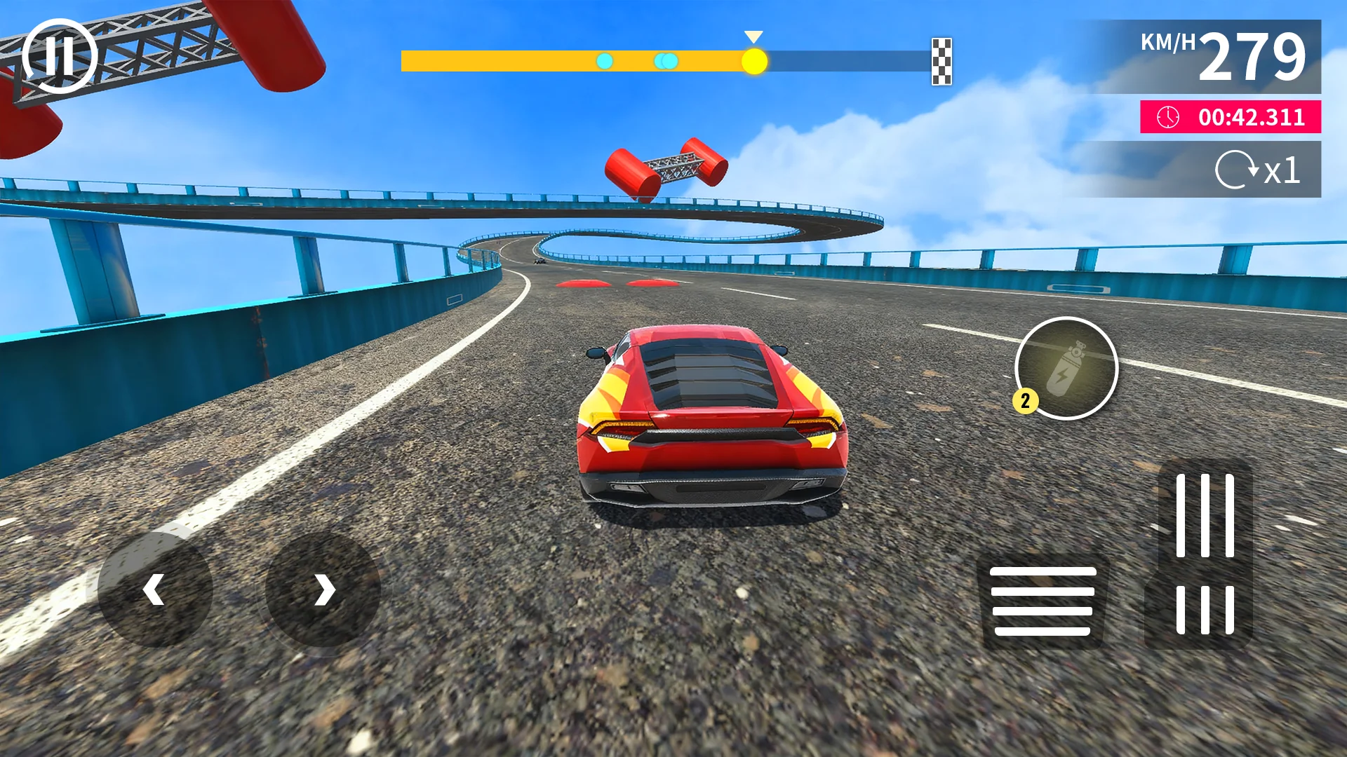 Captura de tela de extreme car race master games 1