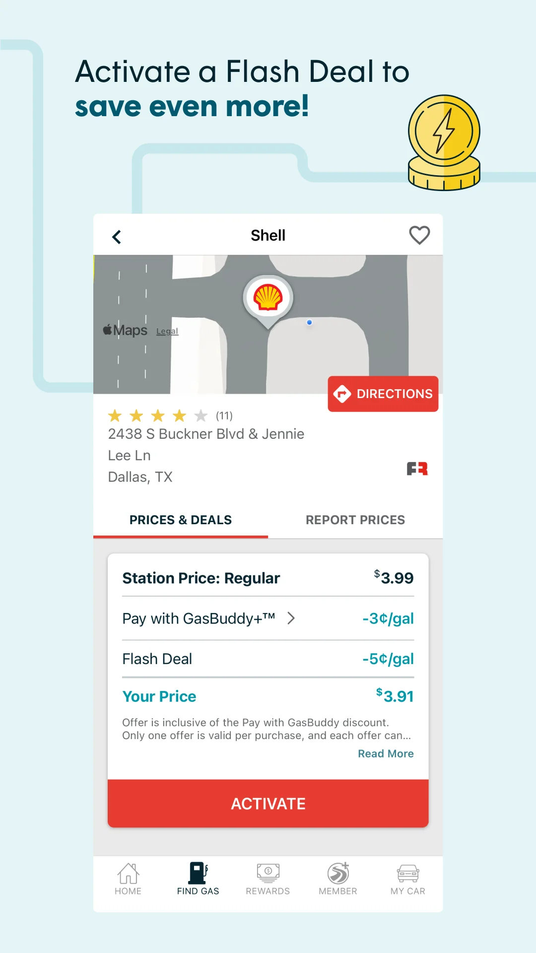 Capture d\'écran 3 de GasBuddy: Find & Pay for Gas