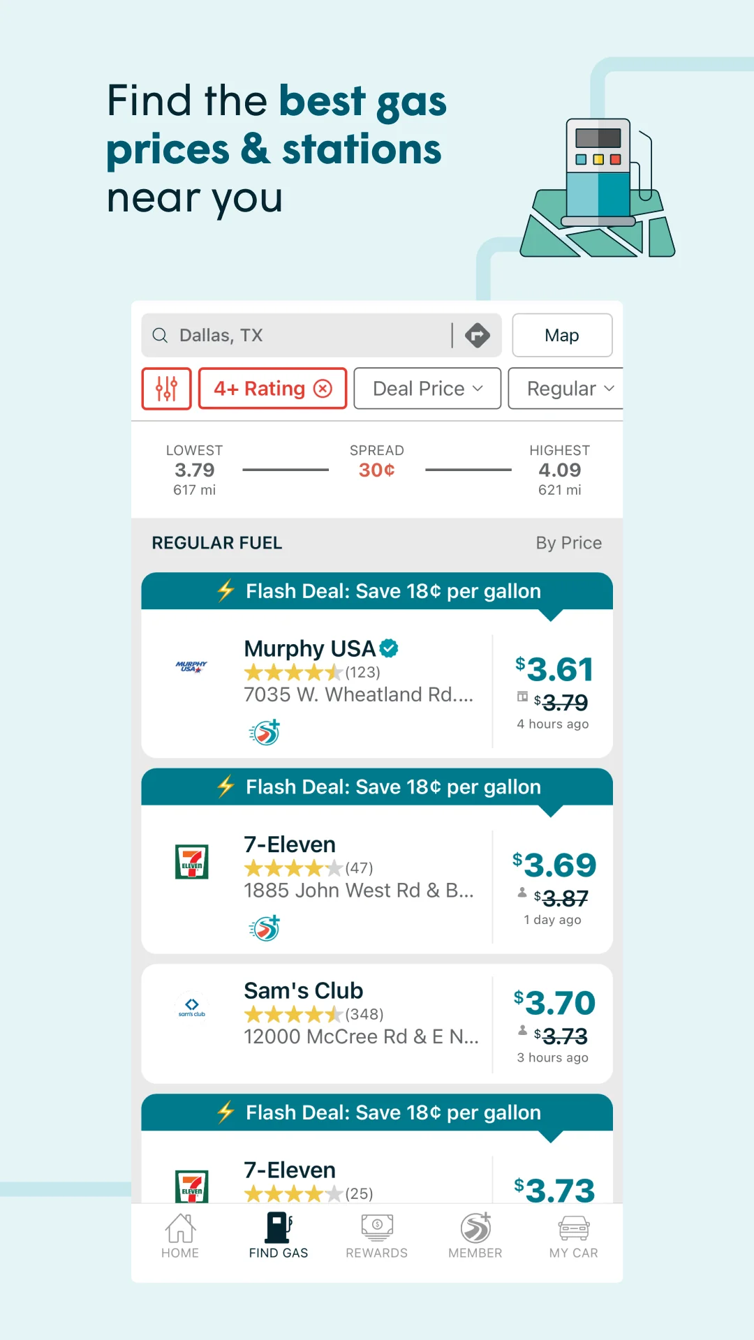 Capture d\'écran 5 de GasBuddy: Find & Pay for Gas