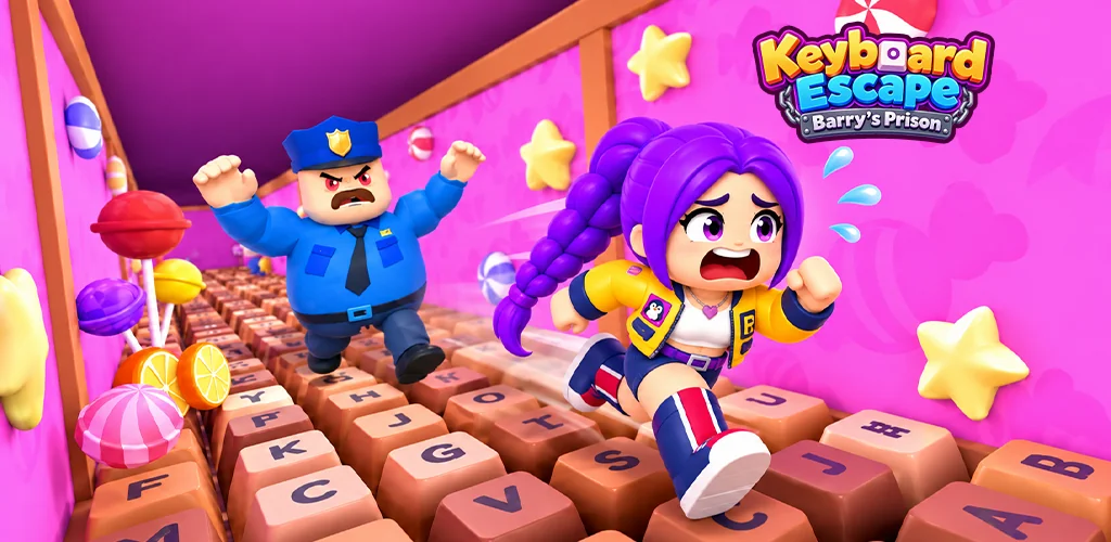 Arte de capa do Keyboard Escape: Barry Prison jogo para Android
