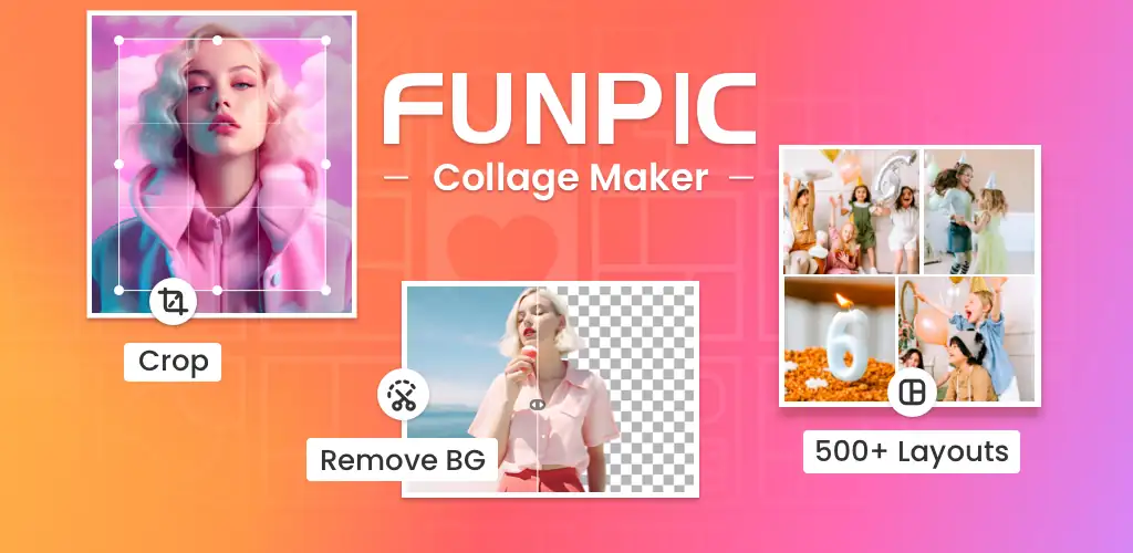 Photo Collage Maker - FunPic приложение обложка для Android