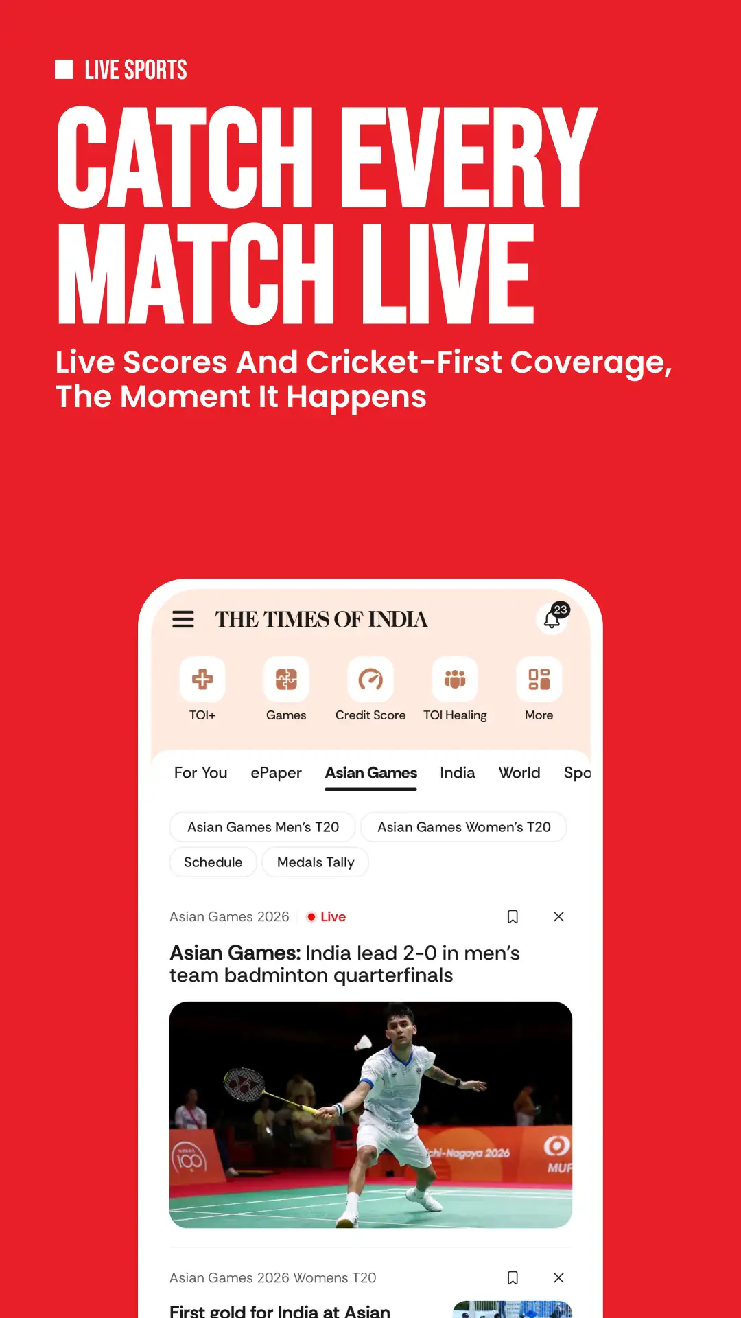 TOI Breaking News App & ePaper ekran görüntüsü 2