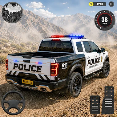US Police Car Chase 3d 2026 आइकन