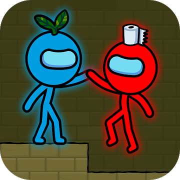 Red and Blue Stickman Ikona