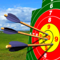 Crossbow shooting gallery. Shooting on accuracy.
