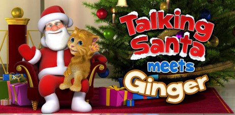 Poster Talking Santa meets Ginger - говорящий Санта Poster Talking Santa meets Ginger - говорящий Санта